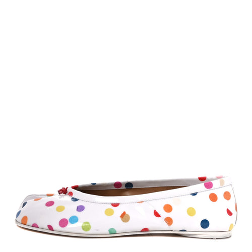 Maison Margielacoated Canvas Confetti Printed Tabi New Ballerina Flats