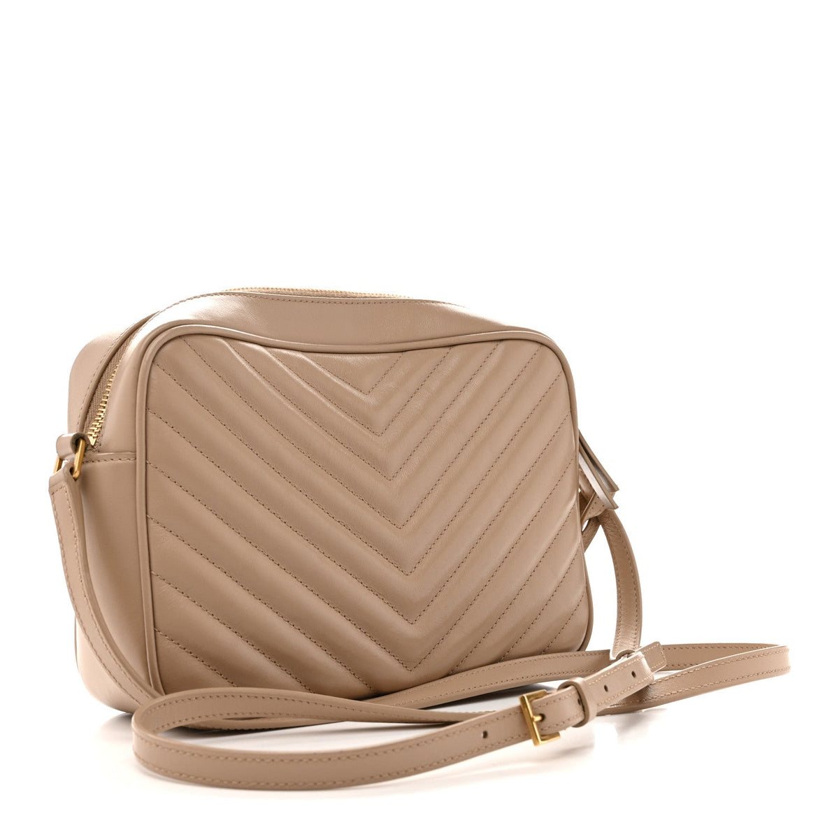 Calfskin Crossbody Bag - Beige