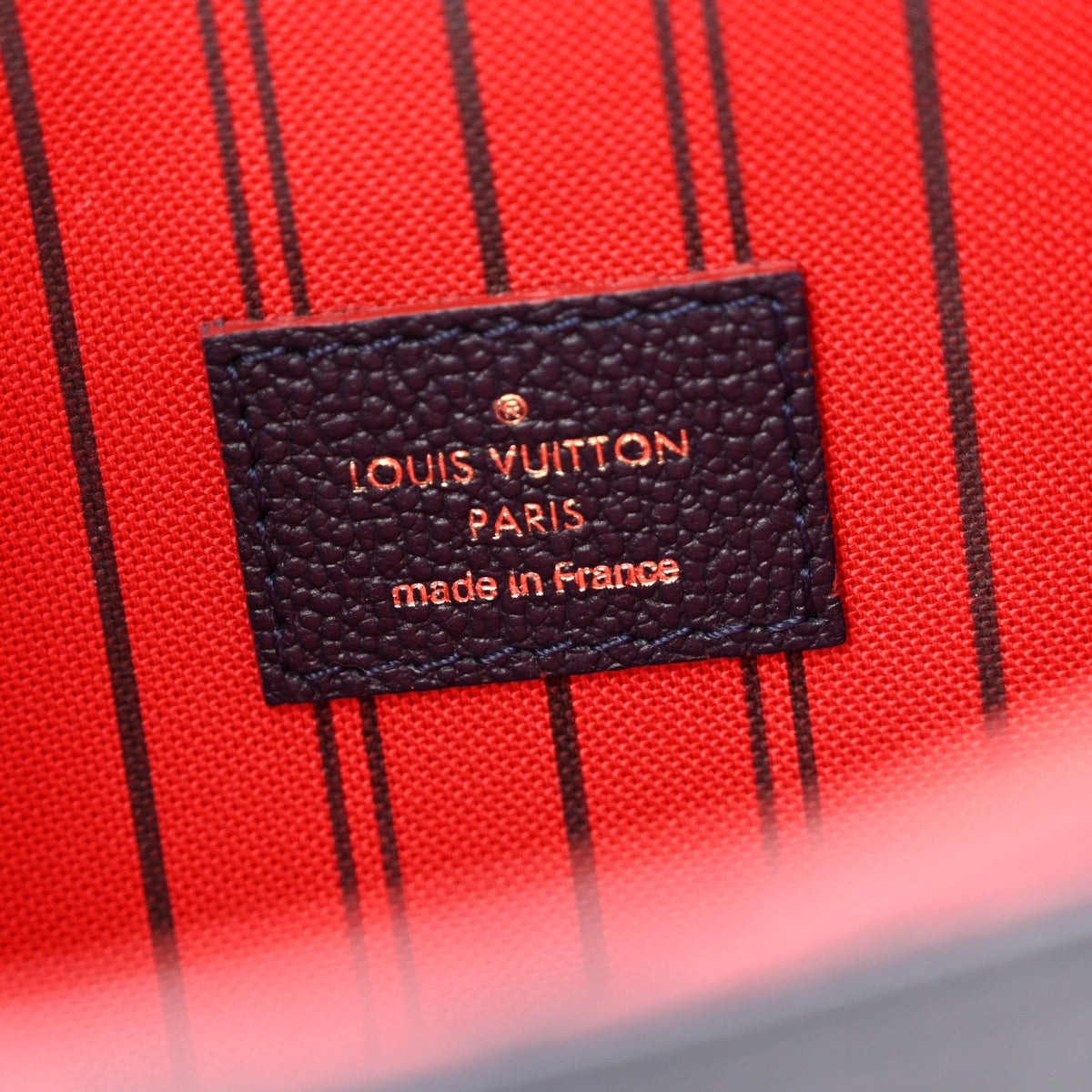 Empreinte Pochette Metis Marine Rouge Handbag