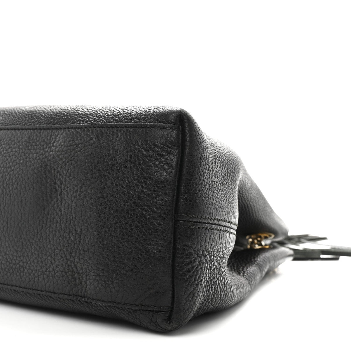 Medium Calfskin Shoulder Bag - Black