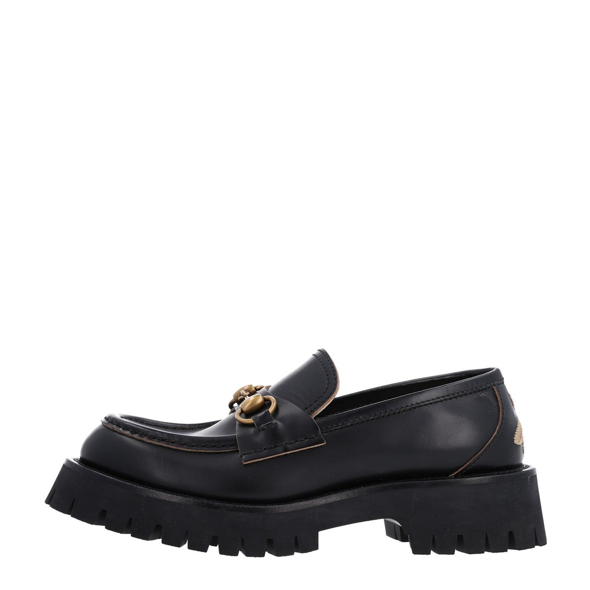 Cordovan Lux Harald Horsebit 25Mm Platform Loafers Black