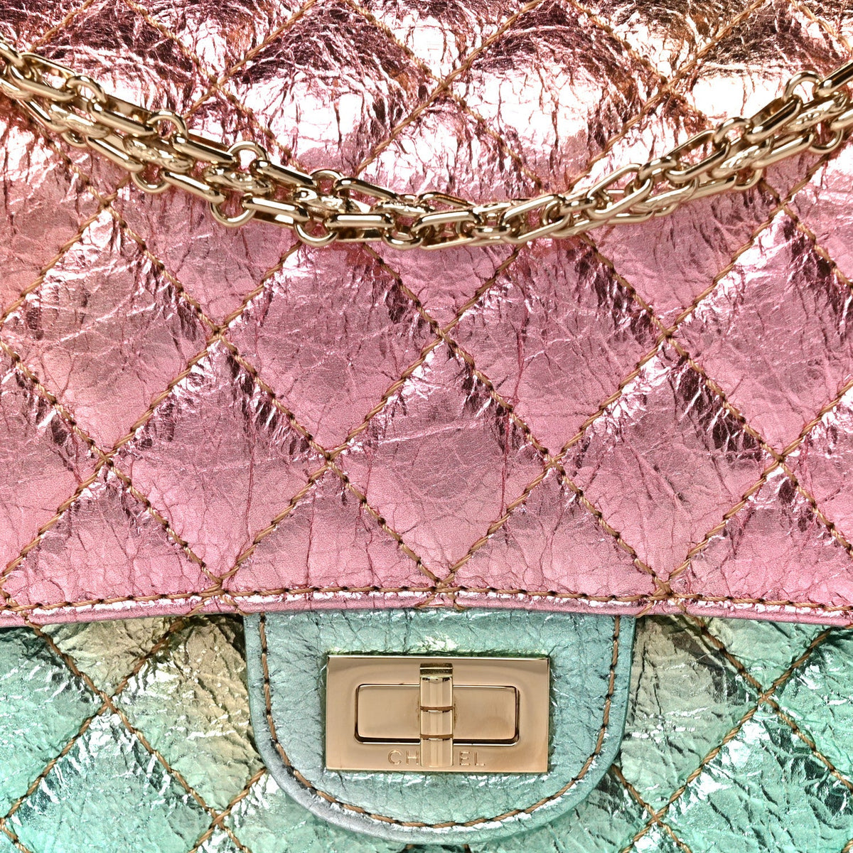 Quilted Goatskin Flap Shoulder Bag