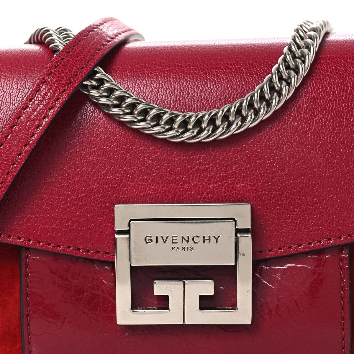 Mini Goatskin Shoulder Bag - Red