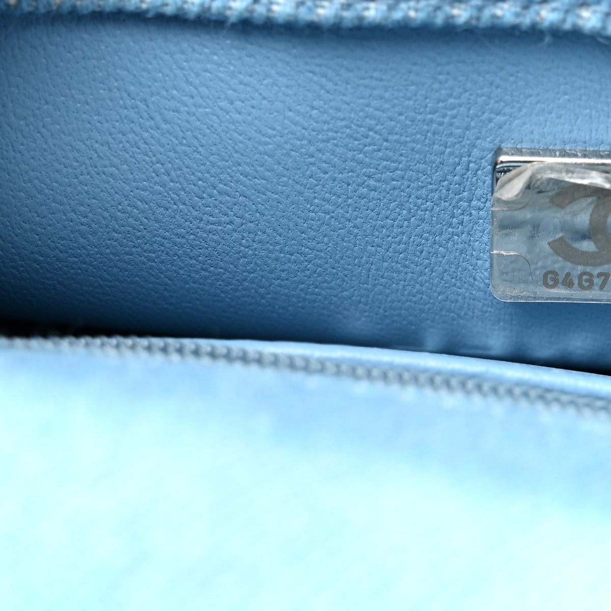 Mini Quilted Flap Shoulder Bag - Blue