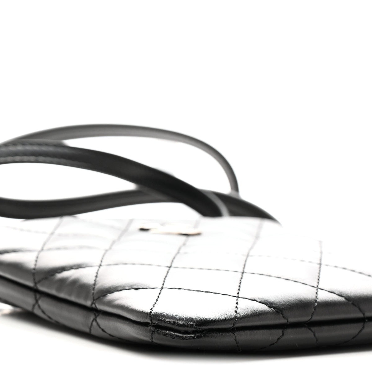 Quilted Lambskin Crossbody Bag - Black