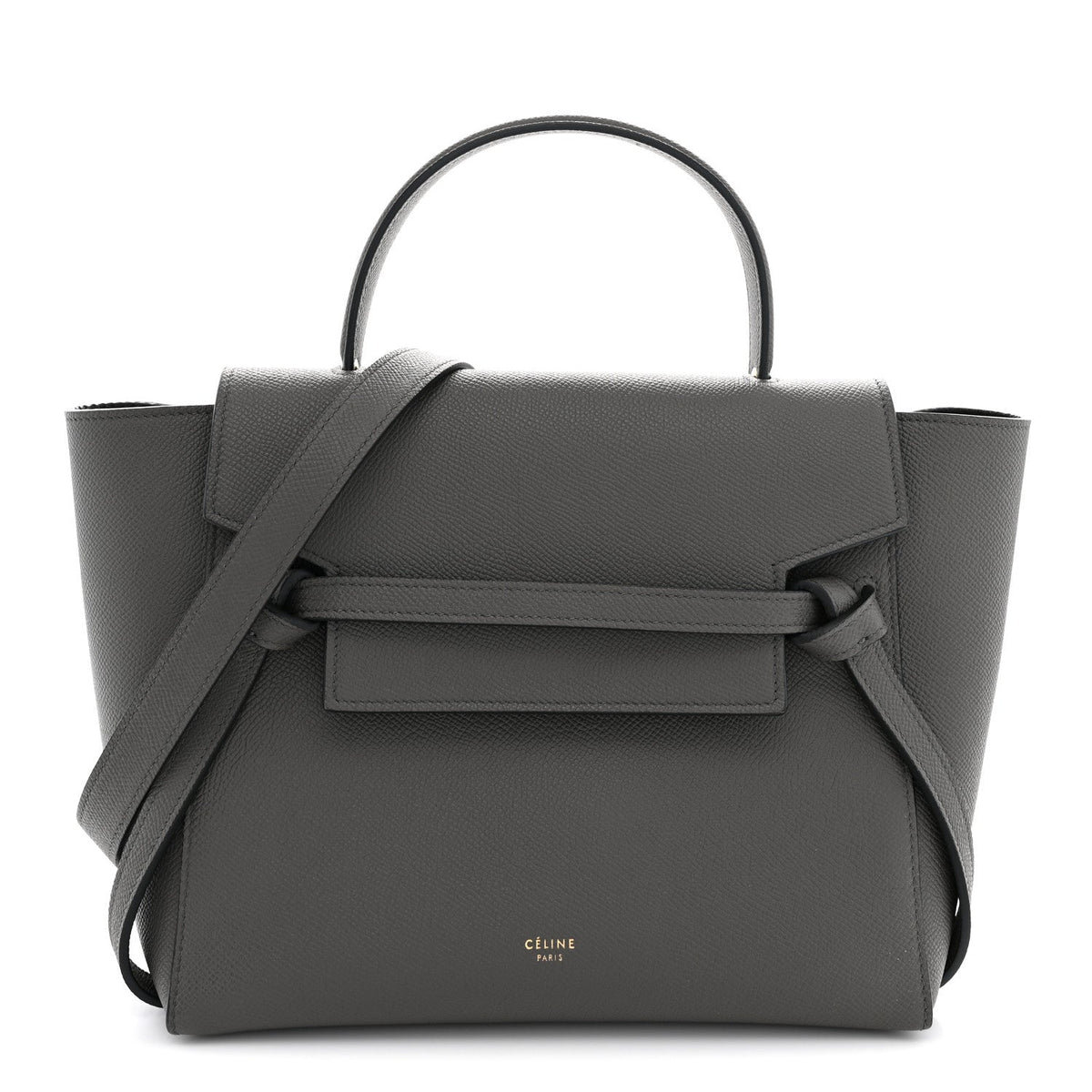 Calfskin Belt Bag - Grey