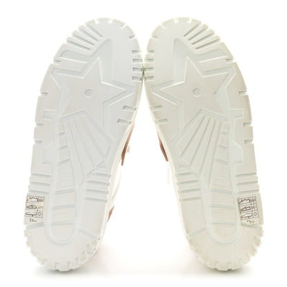 Christian Dior Calfskin Women's Dior-ID Platform Sneakers 37.5 White Nude