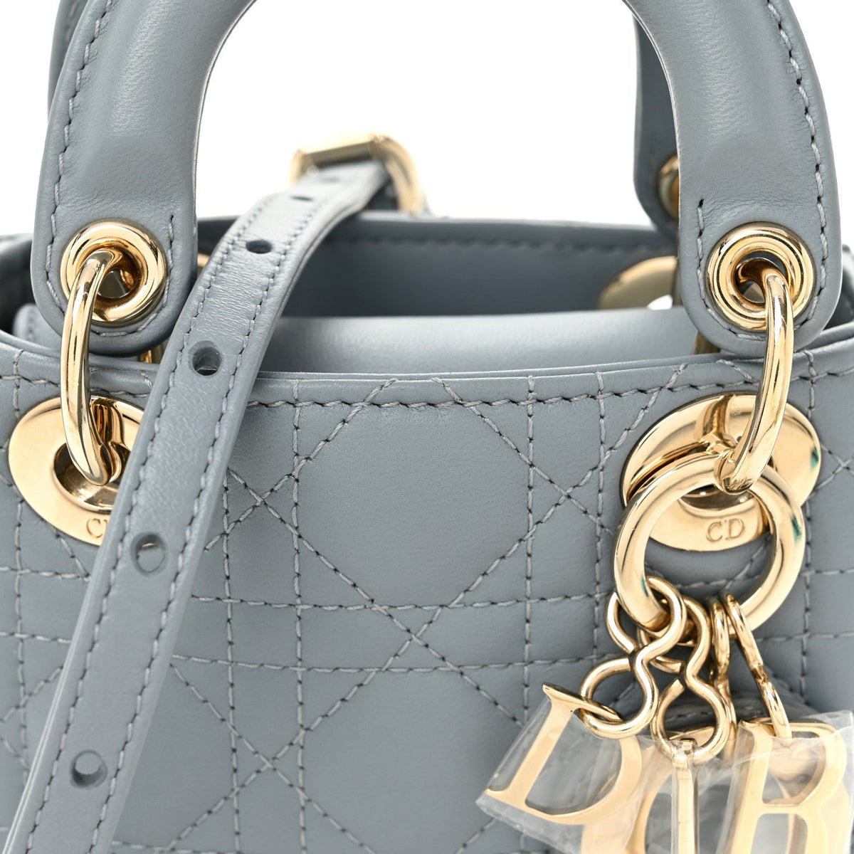 Lambskin Handbag - Blue