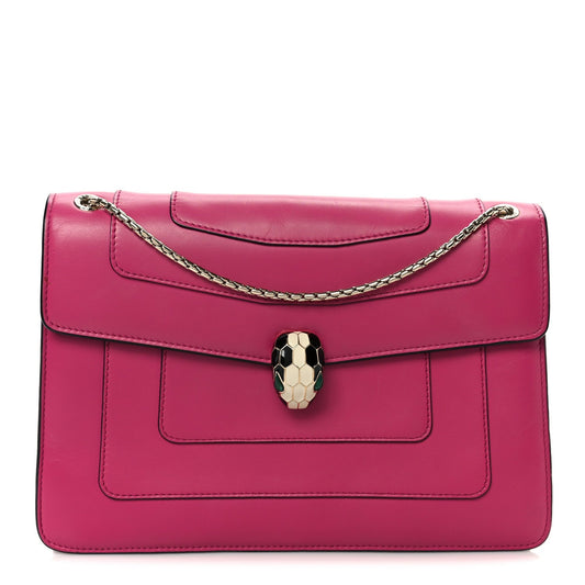 Calfskin Crossbody Bag - Pink