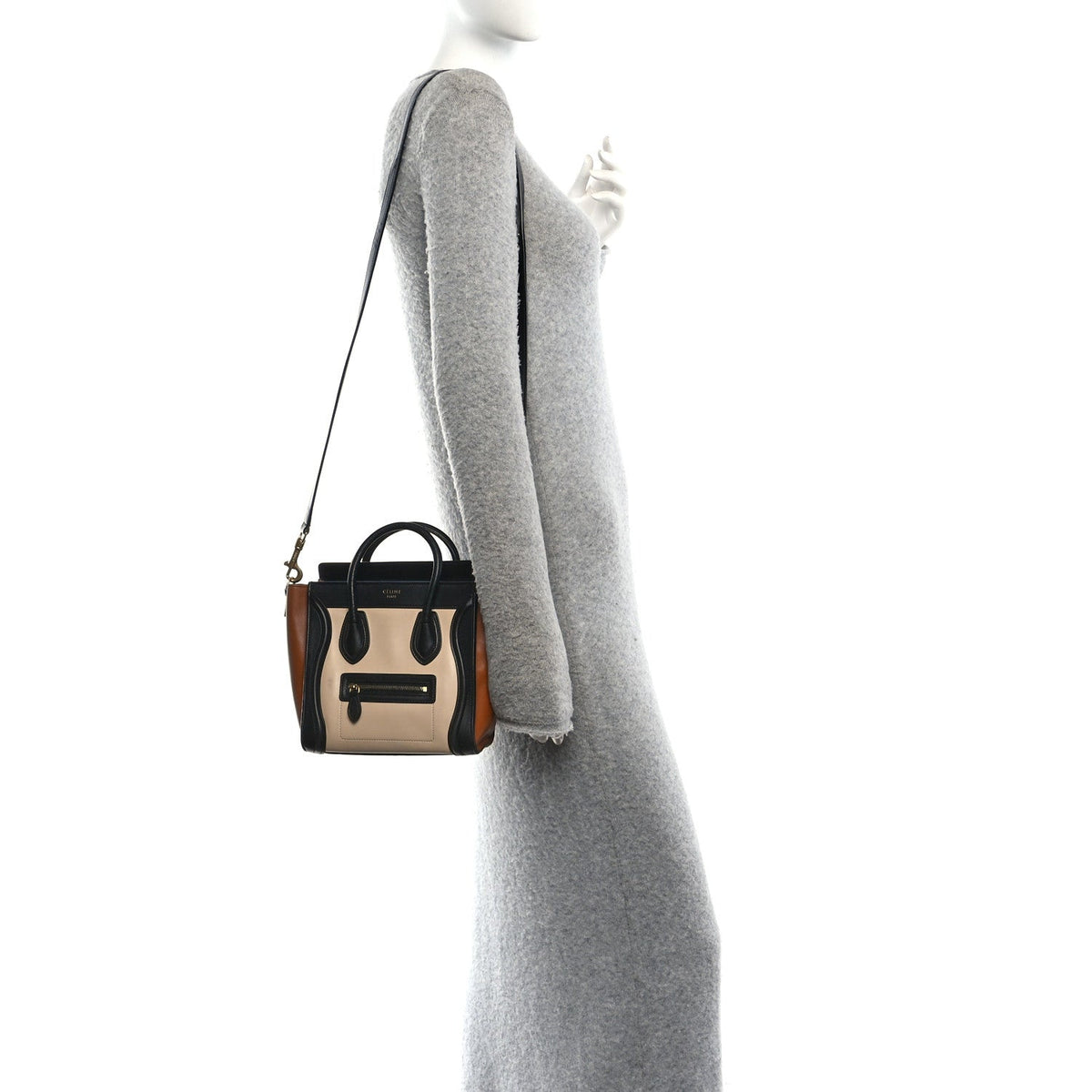 Nano Calfskin Travel Bag - White