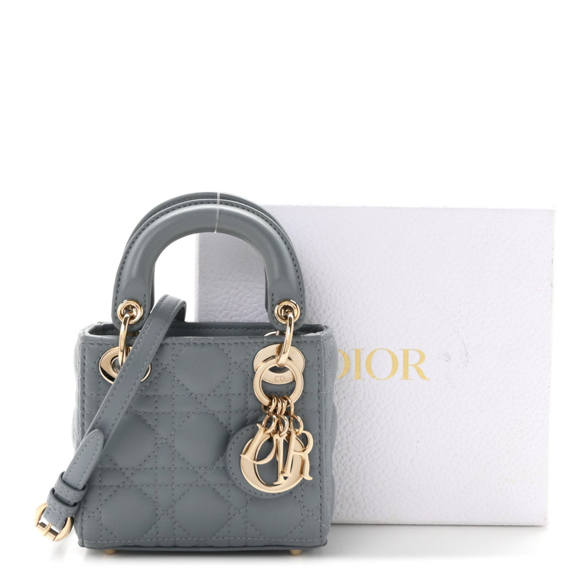 Lambskin Handbag - Blue