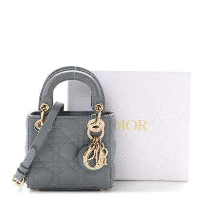 Lambskin Handbag - Blue