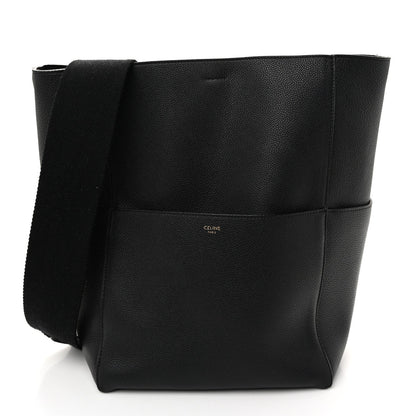 Calfskin Bucket Bag - Black