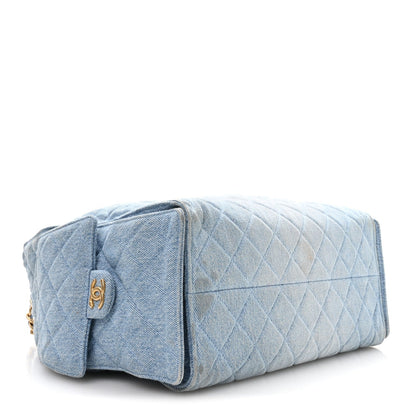 Medium Quilted Handbag - Blue