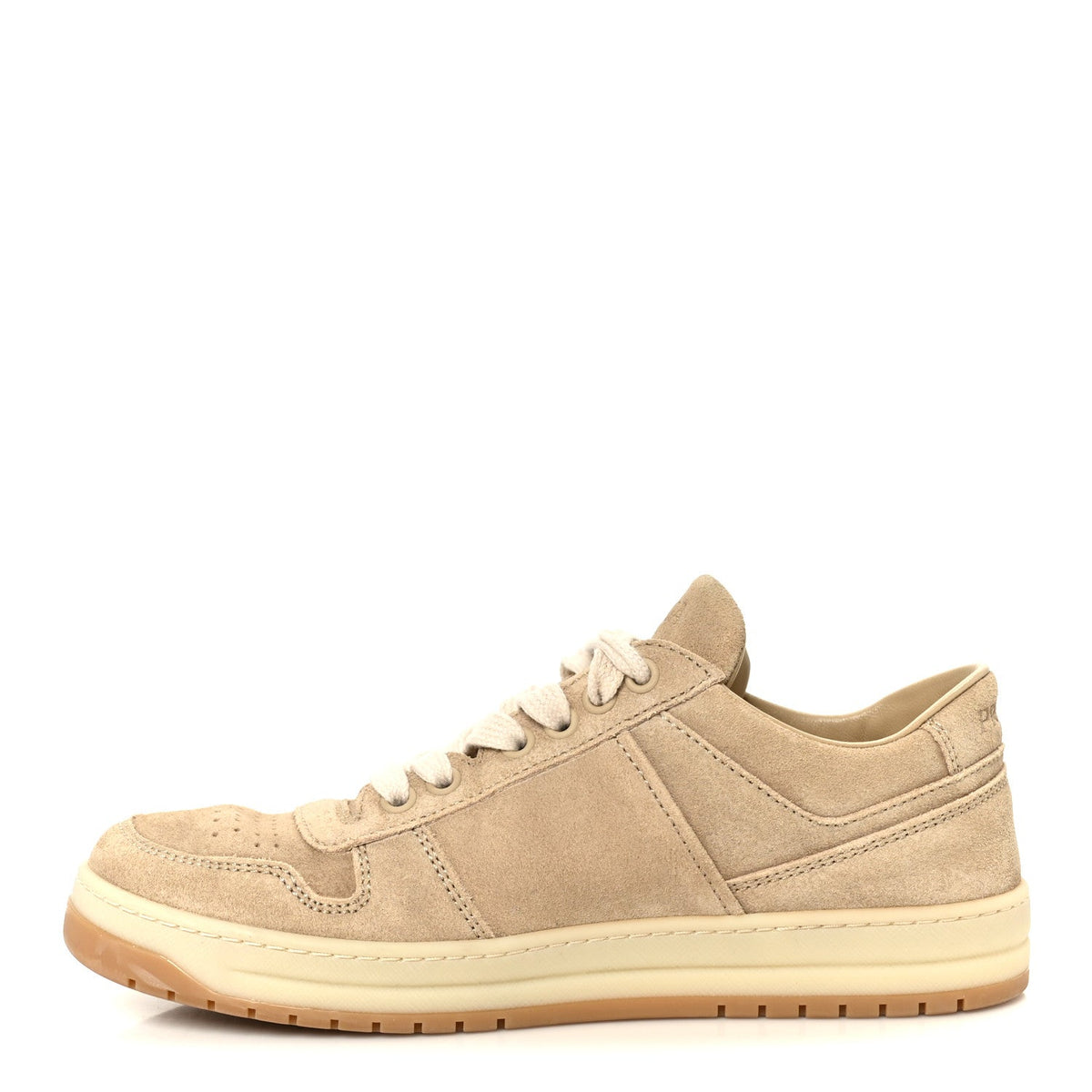 Suede Triangle Downtown Low Top Sneakers Ecru