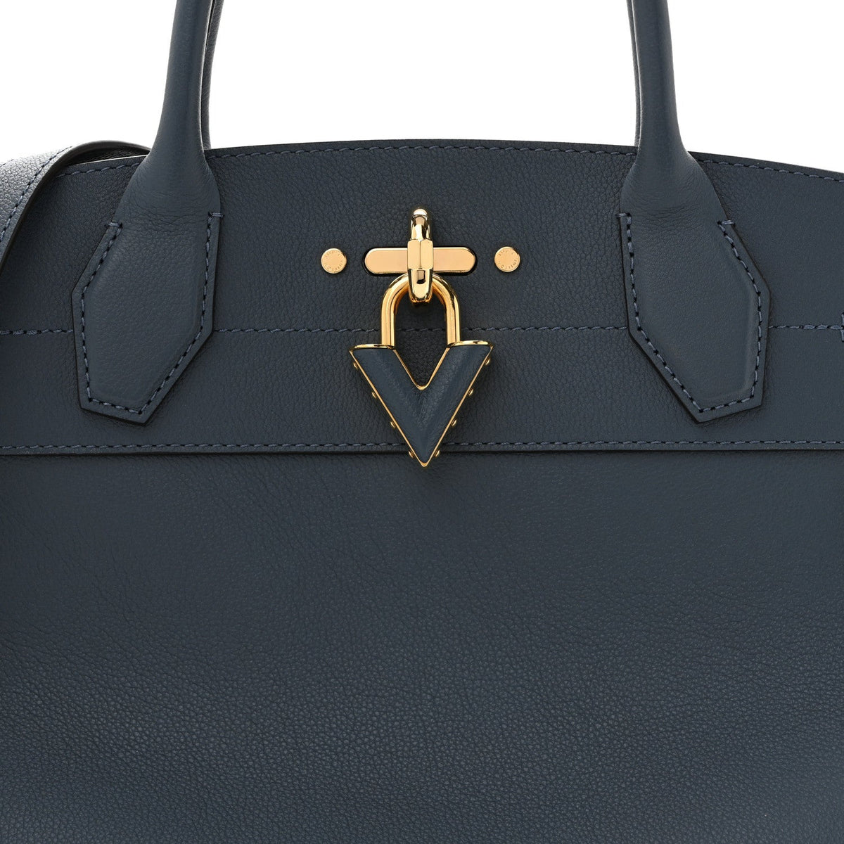 Calfskin Handbag - Blue