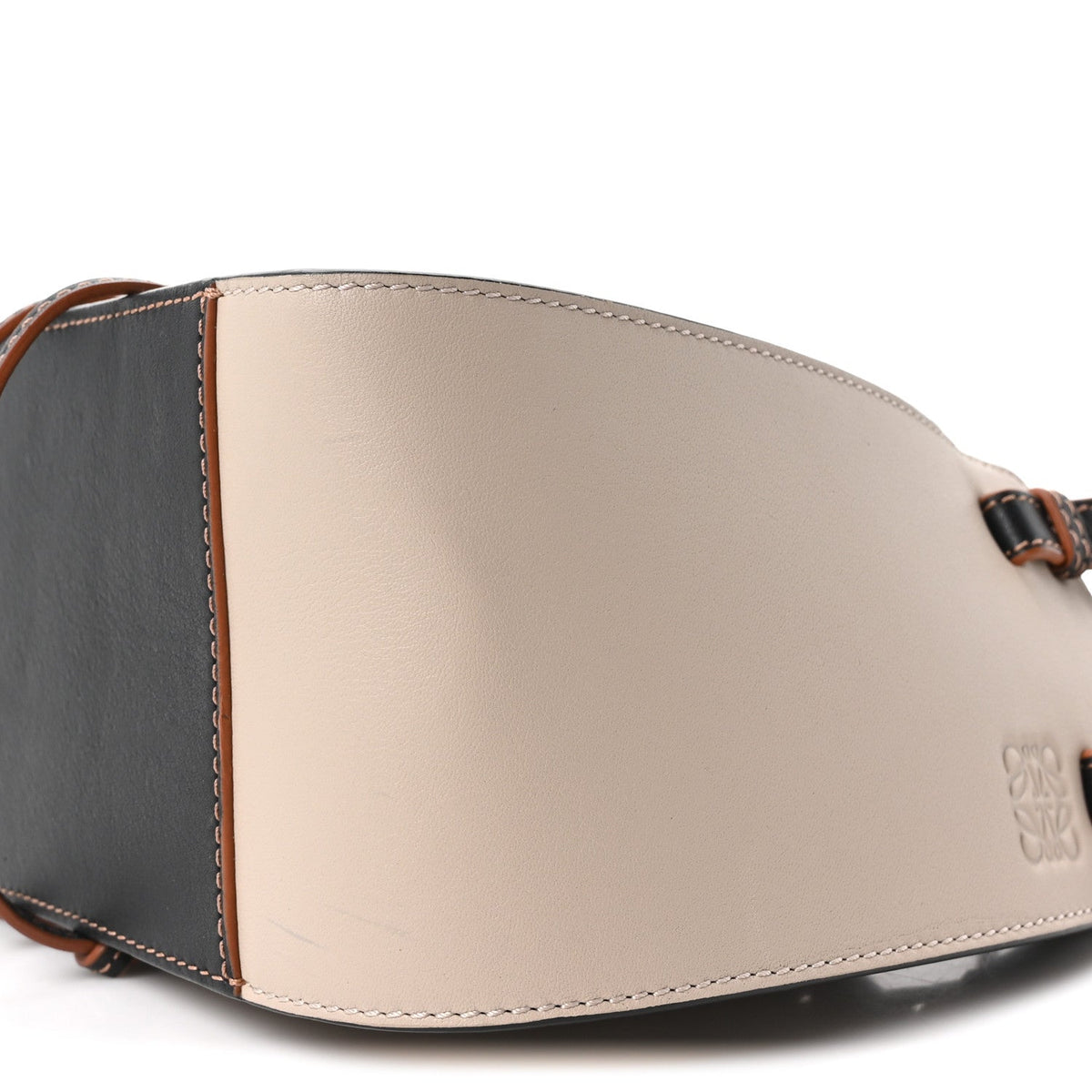 Mini Calfskin Canvas Shoulder Bag - Black