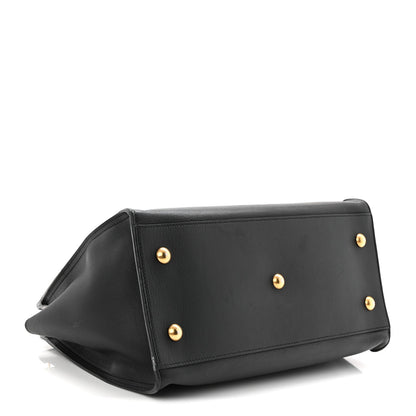 Small Calfskin Handbag - Black