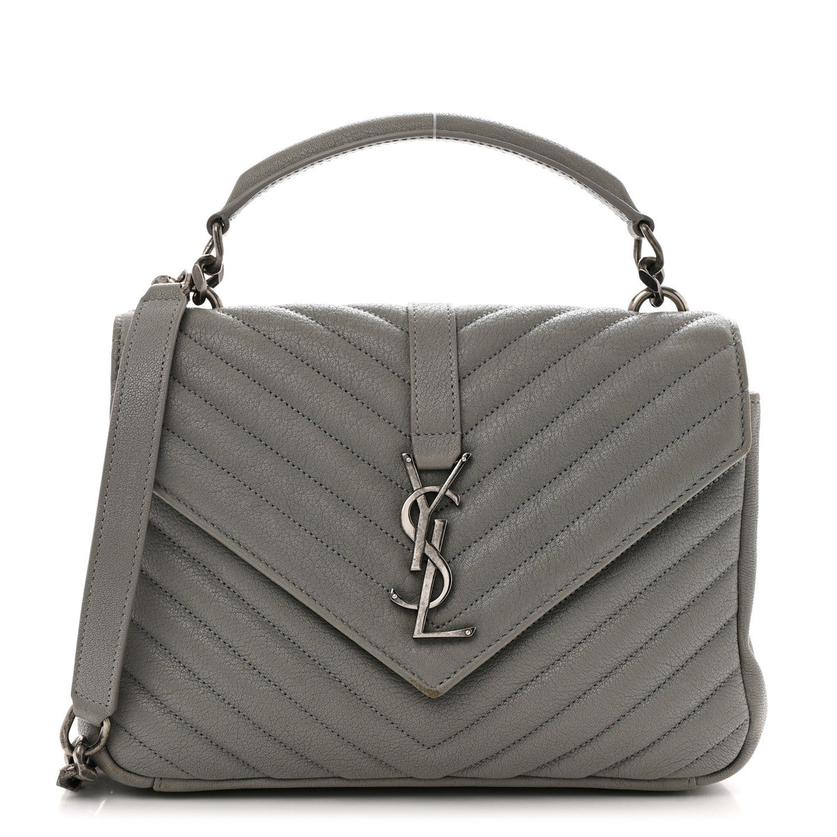 Medium Sheepskin Handbag - Granite