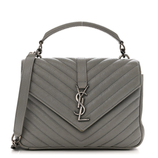 Medium Sheepskin Handbag - Granite