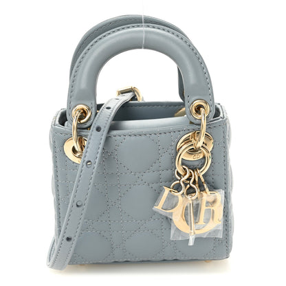 Lambskin Handbag - Blue