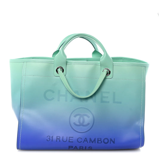 Medium Calfskin Tote Bag - Light Green