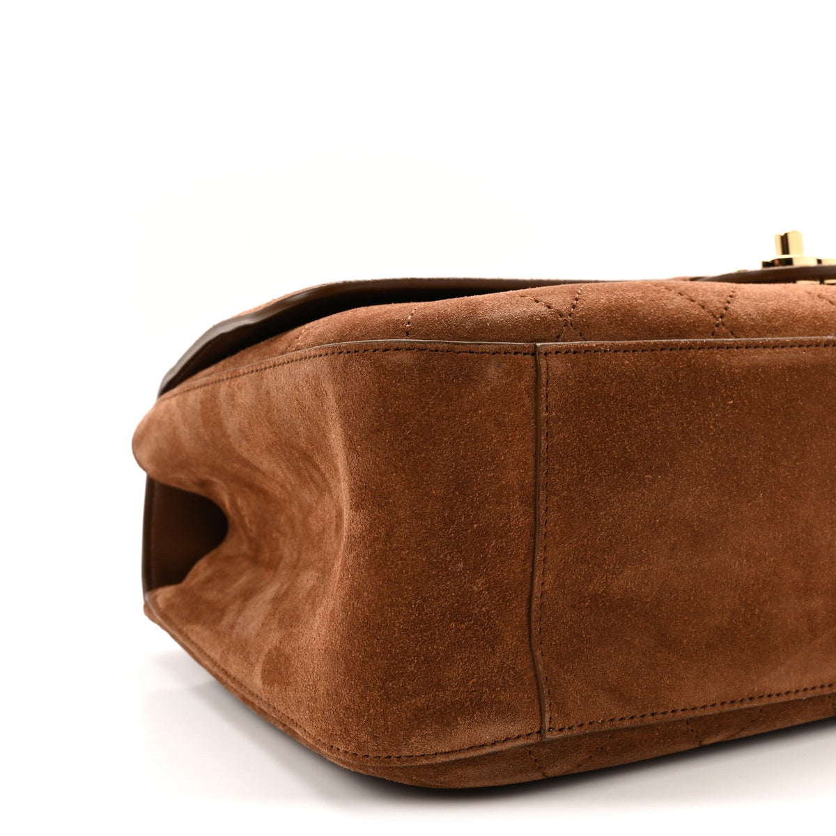 Small Calfskin Suede Flap Shoulder Bag