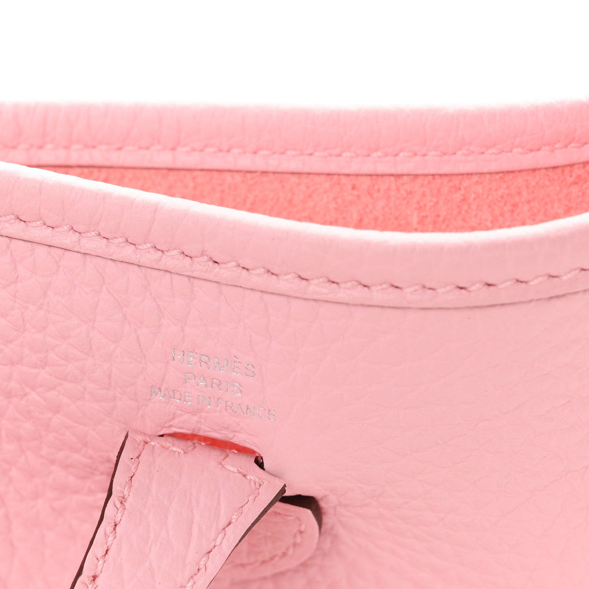 Taurillon Clemence Evelyne Tpm Rose Saku Handbag
