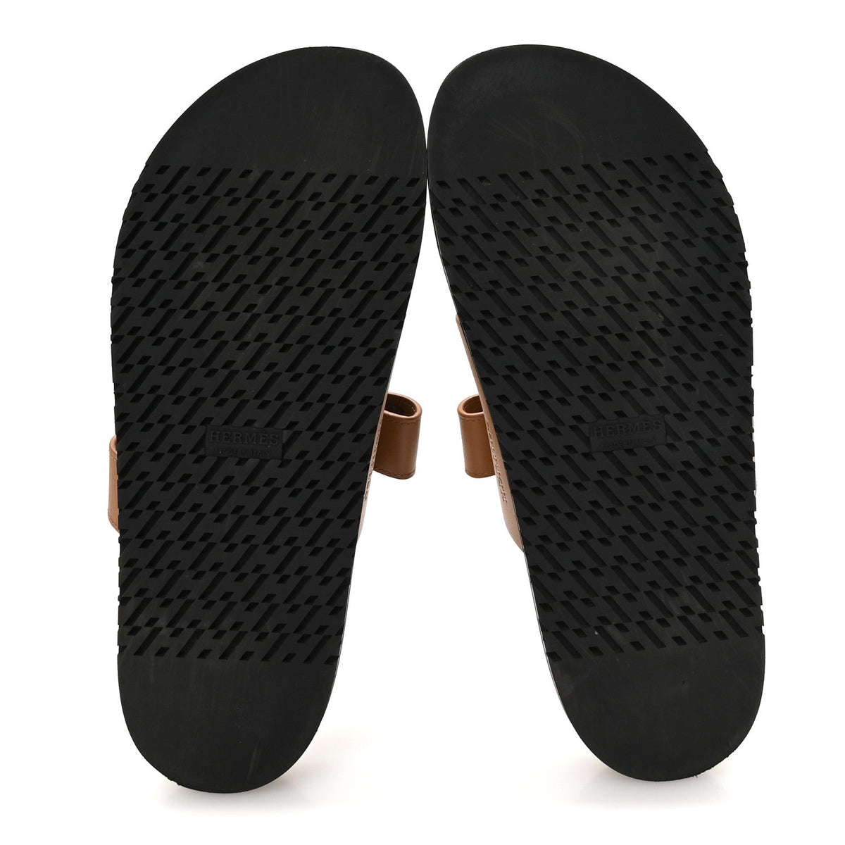 Hermes Calfskin Women's Chypre Sandals Naturel