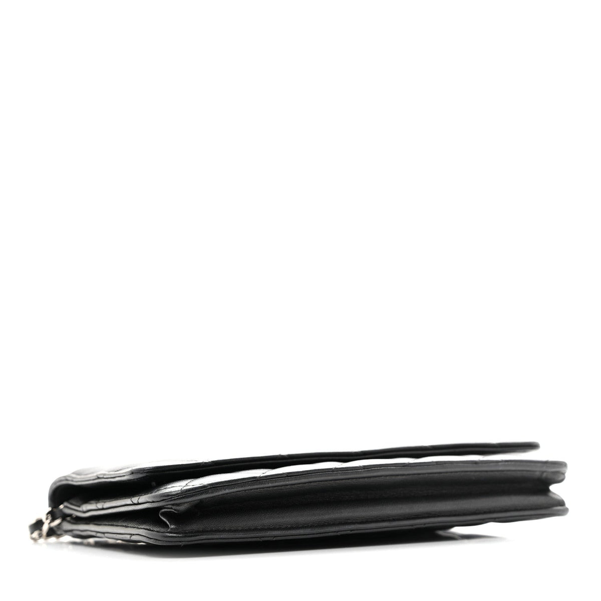 Quilted Lambskin Wallet Bag - Black