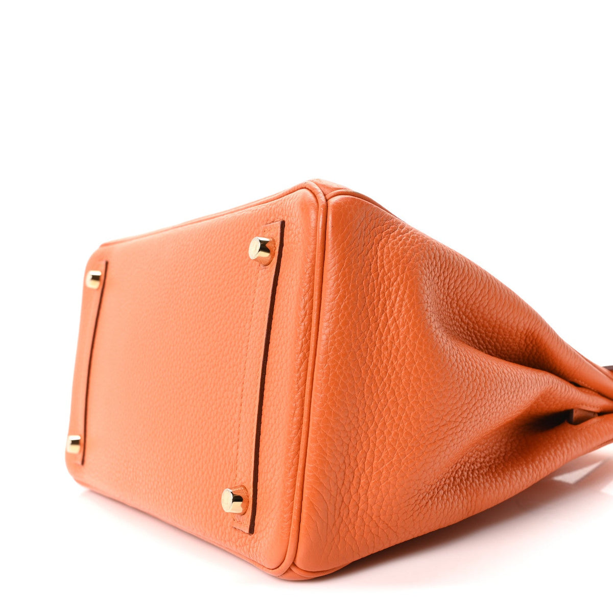 Taurillon Clemence Birkin 30 Orange Handbag