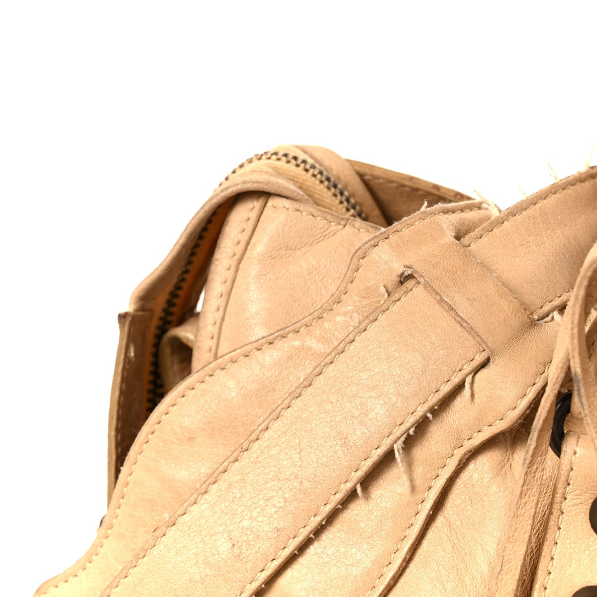Agneau Classic Hardware City Sahara Handbag