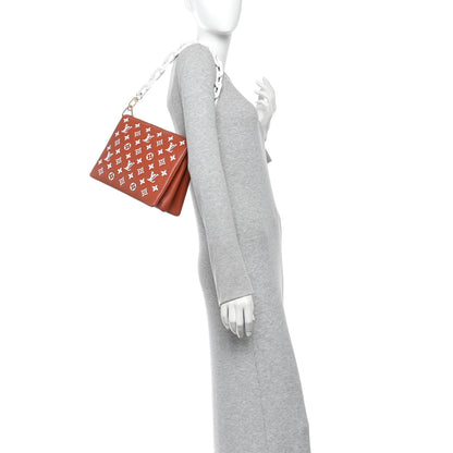 Lambskin Handbag - Brown