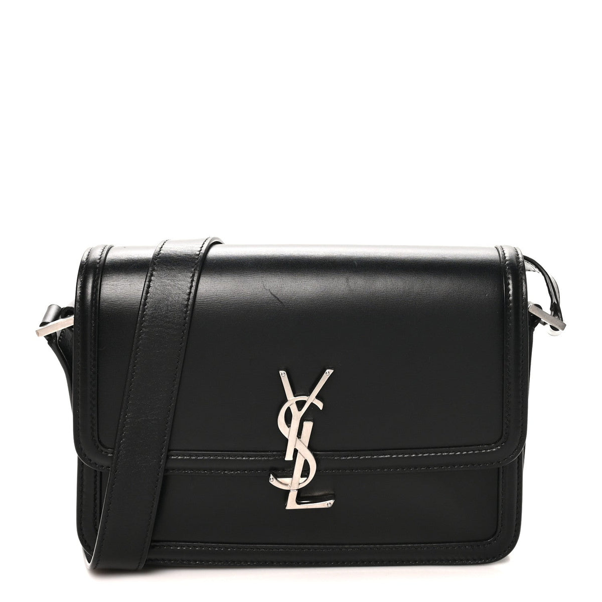 Medium Calfskin Satchel Bag - Black