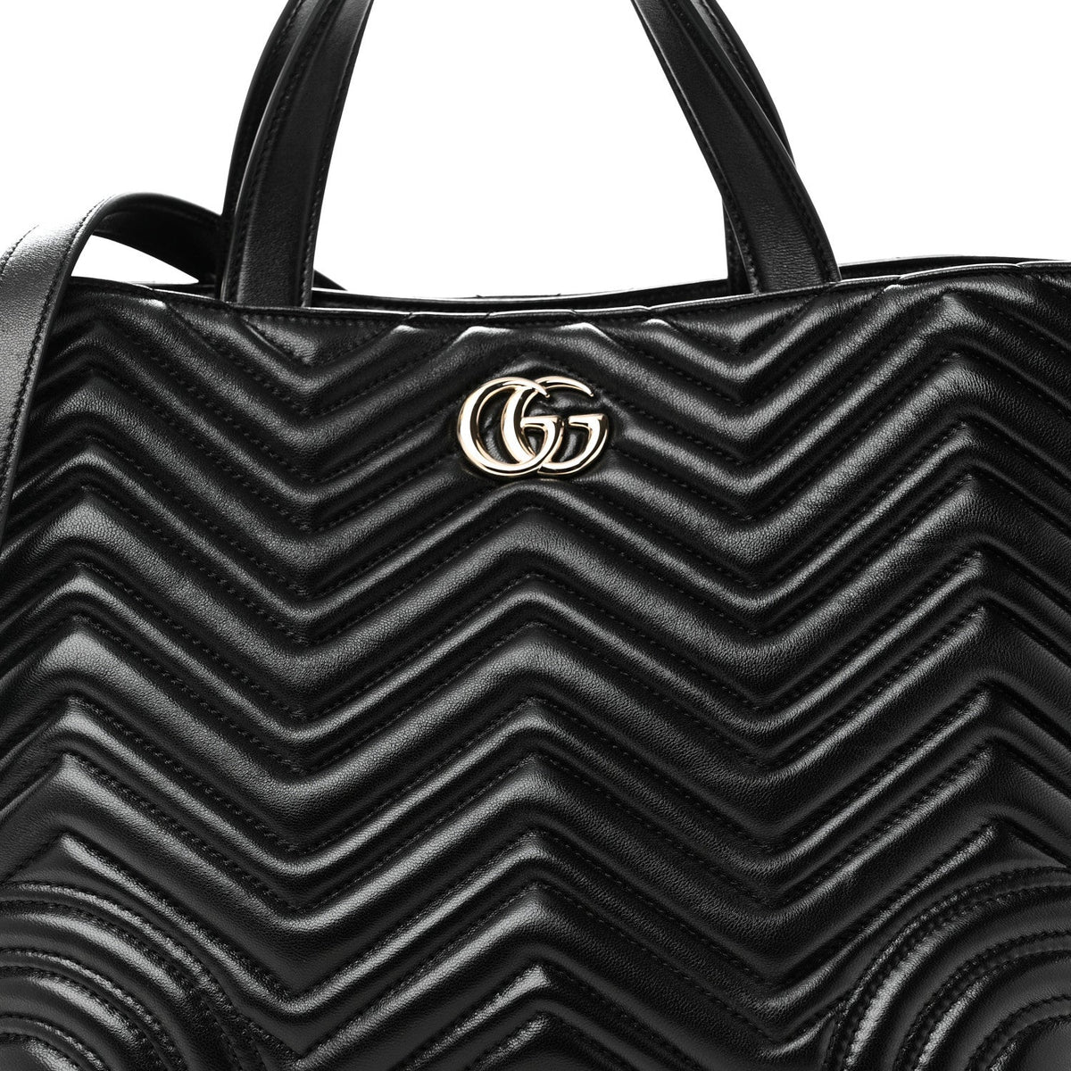 Medium Lambskin Tote Bag - Black