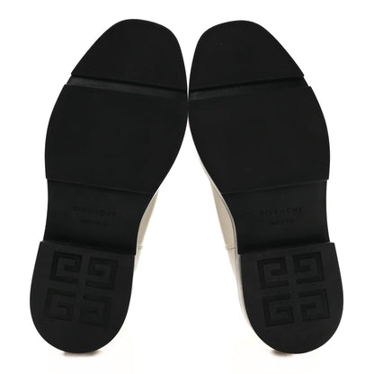 Givenchy Calfskin Women's Square Chelsea Boots 37 White Black