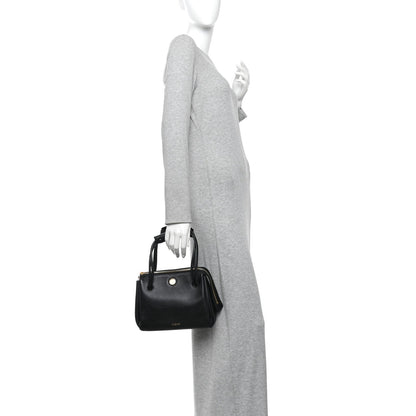 Small Calfskin Handbag - Black
