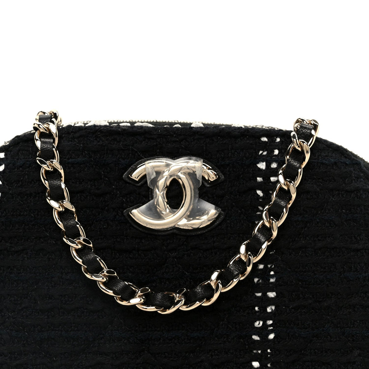 Mini Quilted Clutch Bag - Black