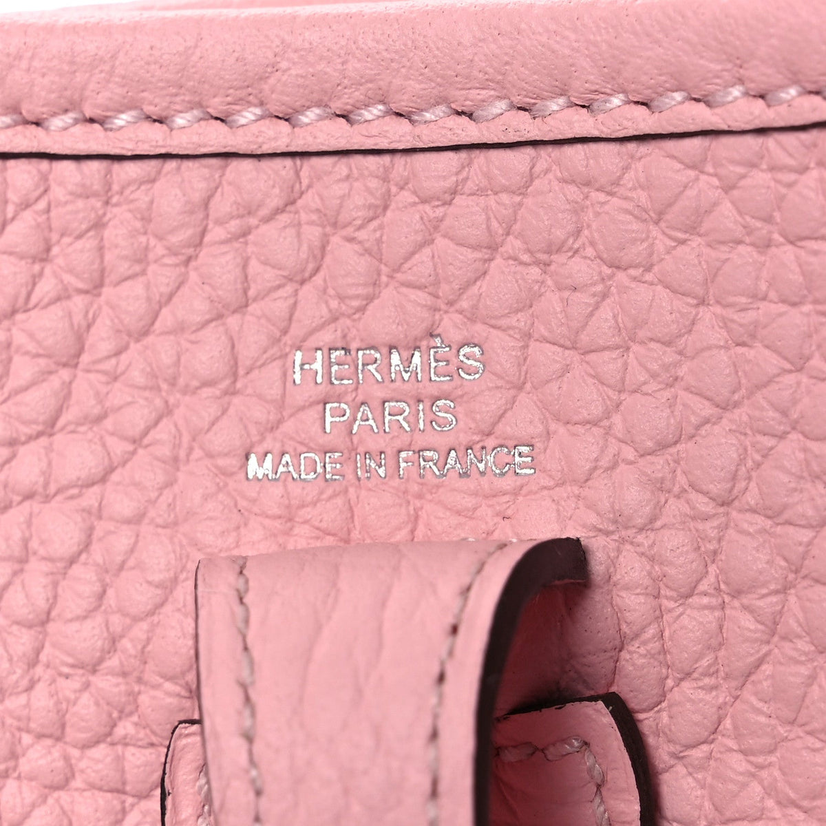 Taurillon Clemence Evelyne Tpm Rose Saku Handbag