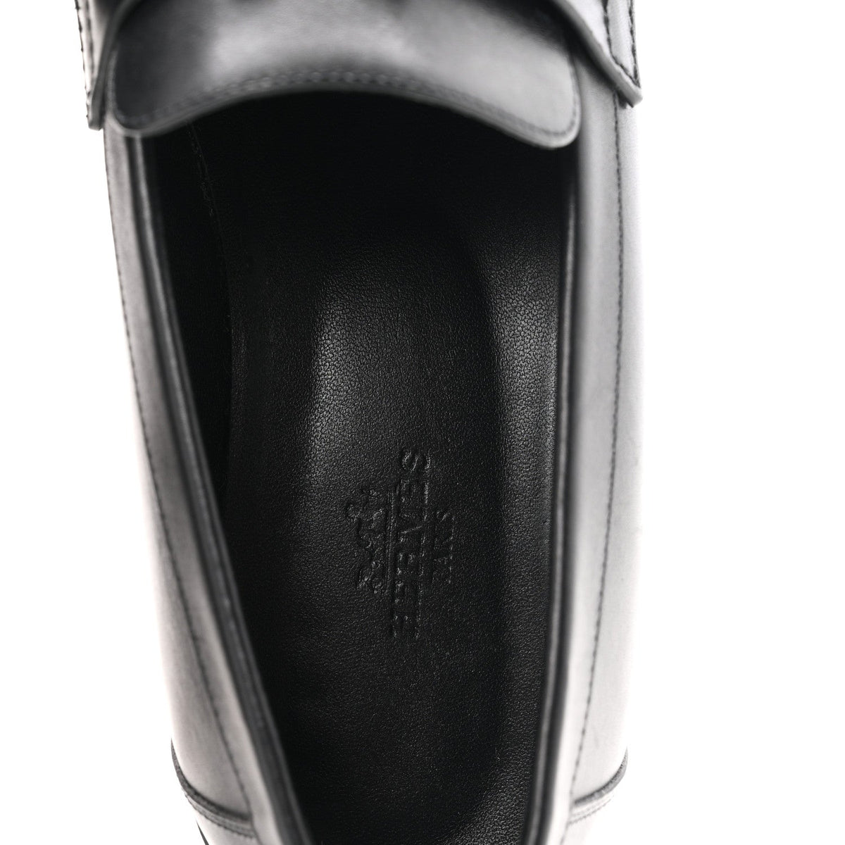 Hermes Calfskin Faubourg Women's Loafers Black