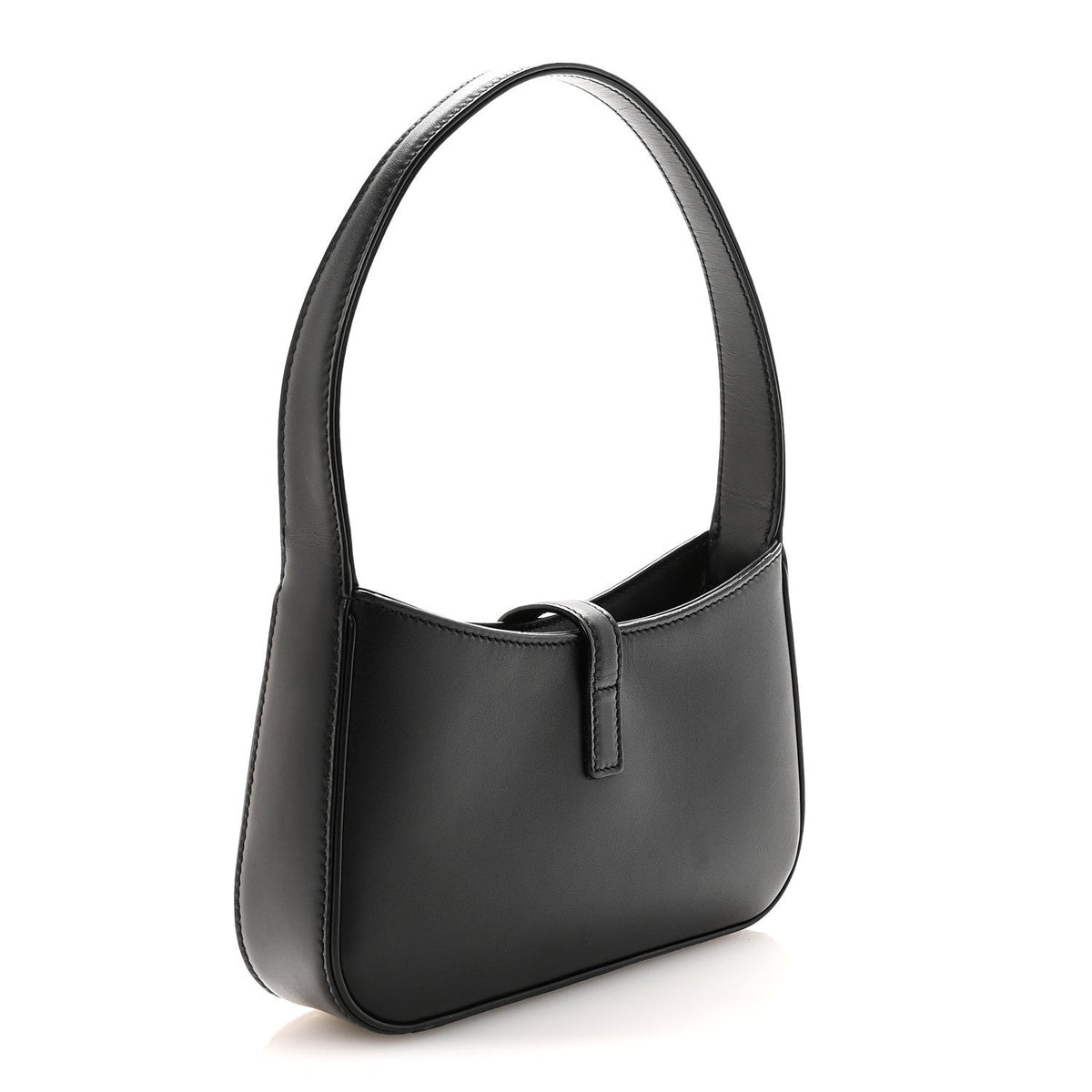 Mini Calfskin Hobo Bag - Black