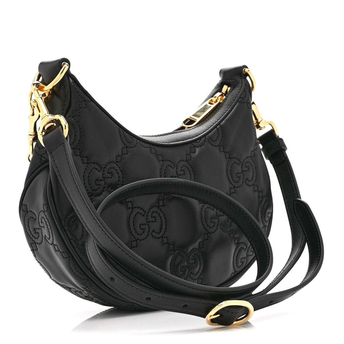 Mini Calfskin Shoulder Bag - Black