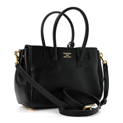 Mini Calfskin Handbag - Black