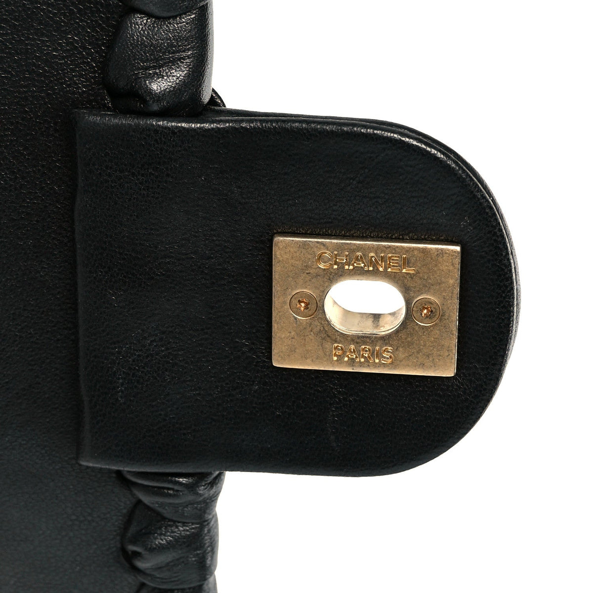 Mini Calfskin Flap Shoulder Bag - Black