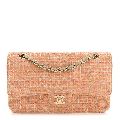 Medium Quilted Flap Shoulder Bag - Beige