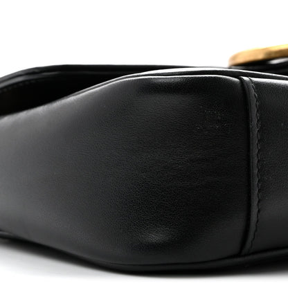 Mini Calfskin Shoulder Bag - Black