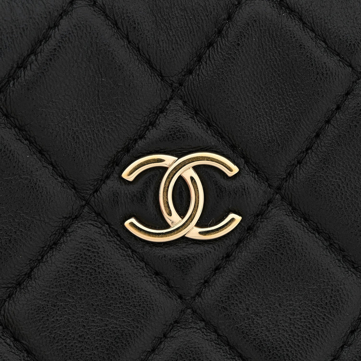 Quilted Lambskin Hobo Bag - Black