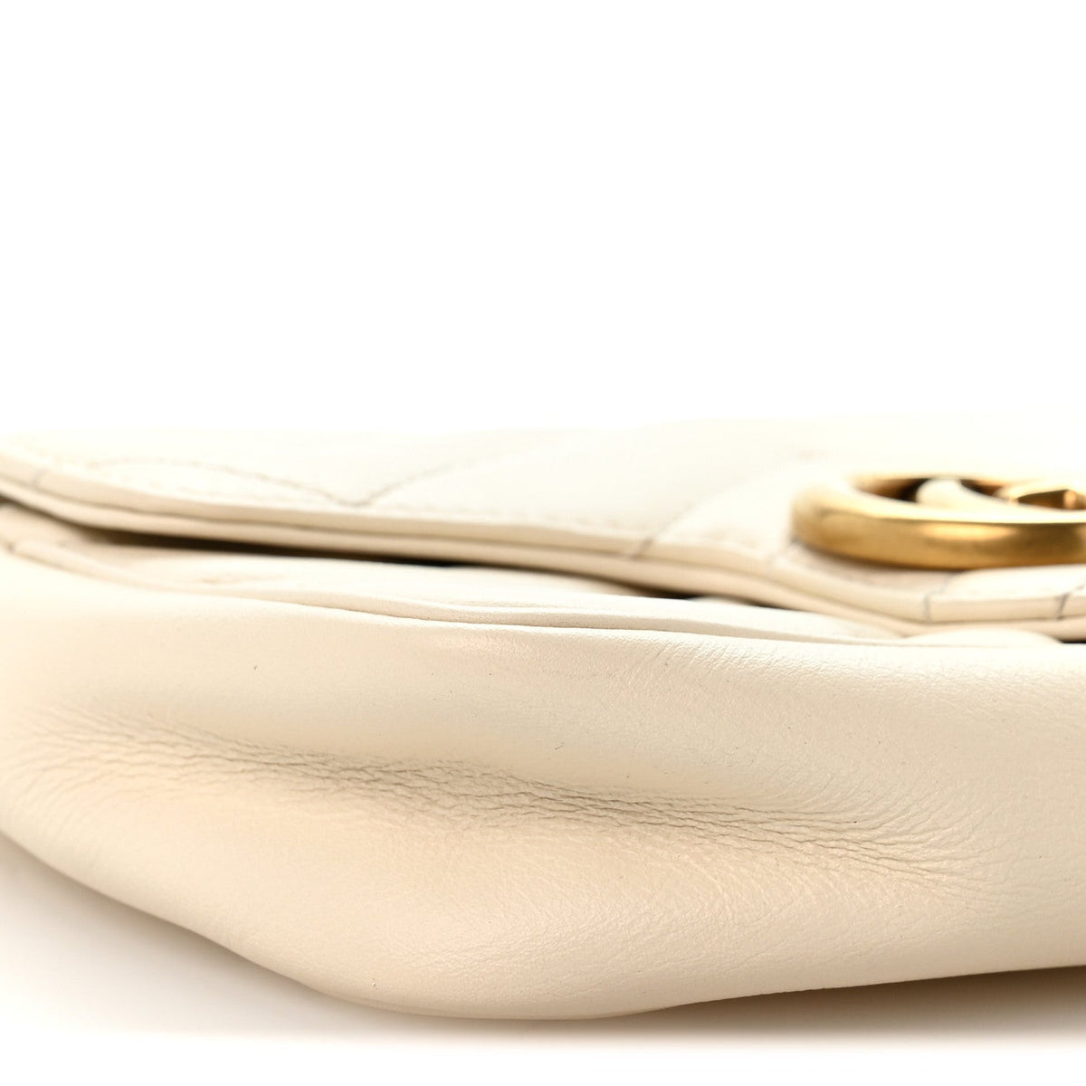 Mini Calfskin Shoulder Bag - White