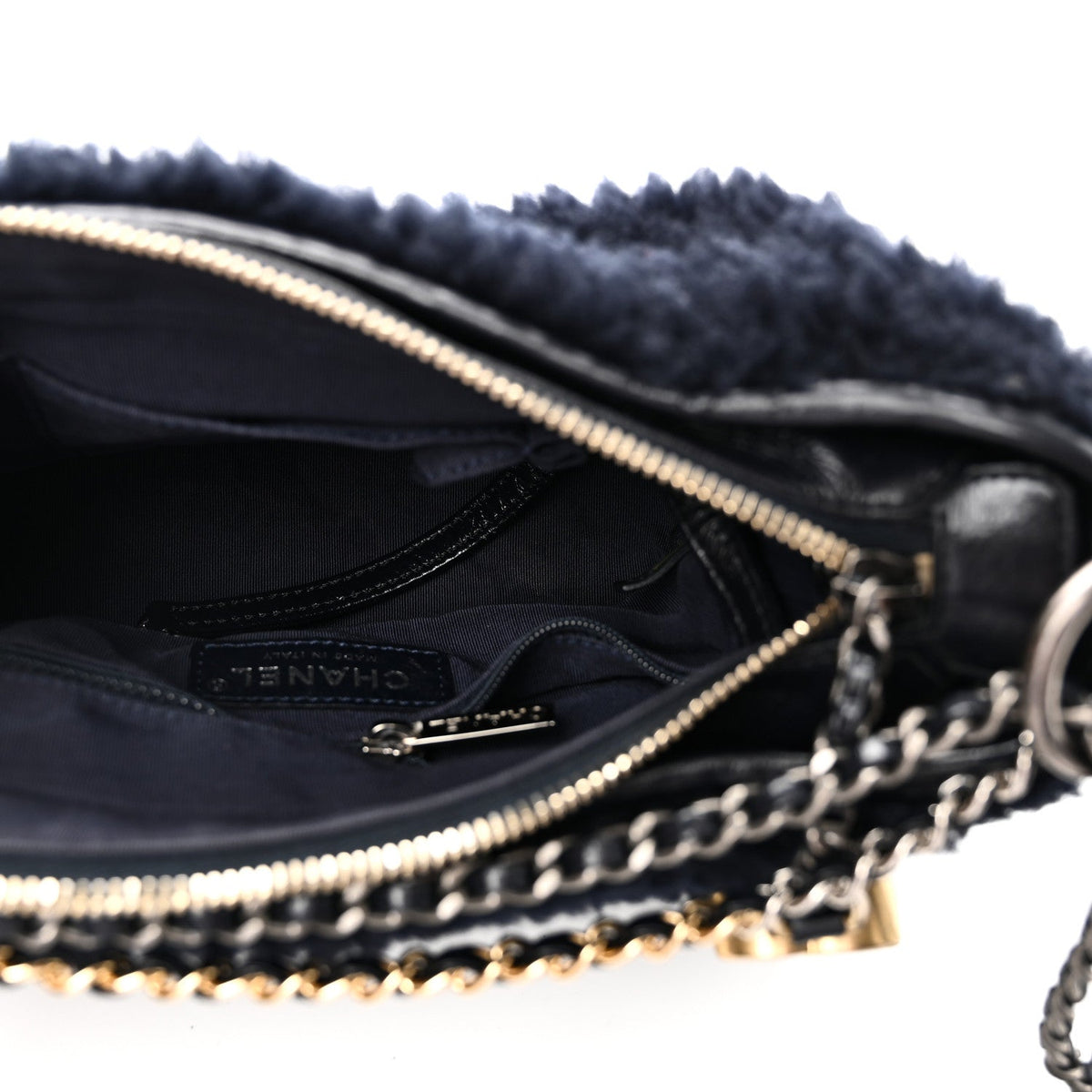 Small Shearling Hobo Bag