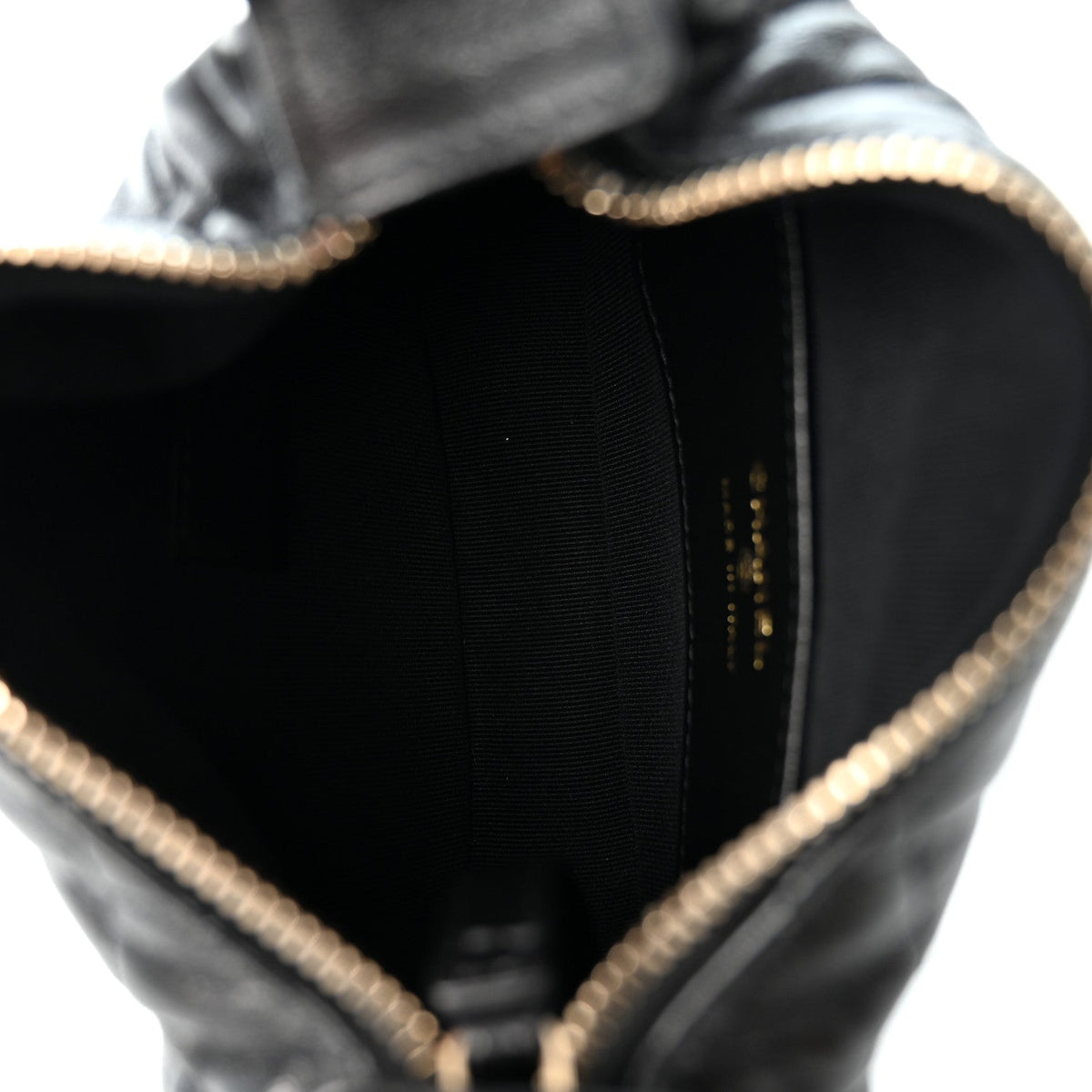 Quilted Lambskin Hobo Bag - Black